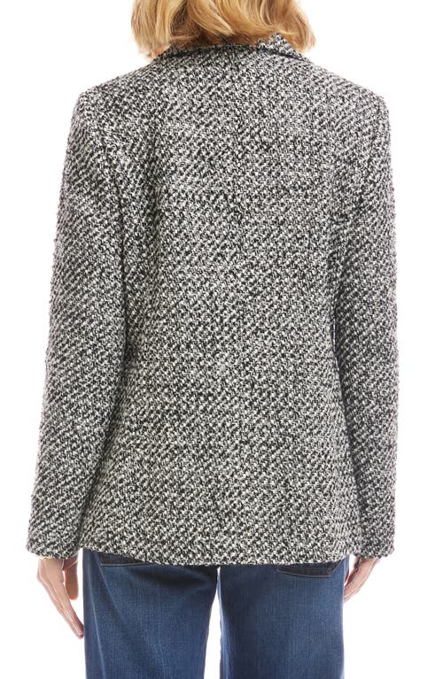 Karen Kane Tweed Blazer In Gray