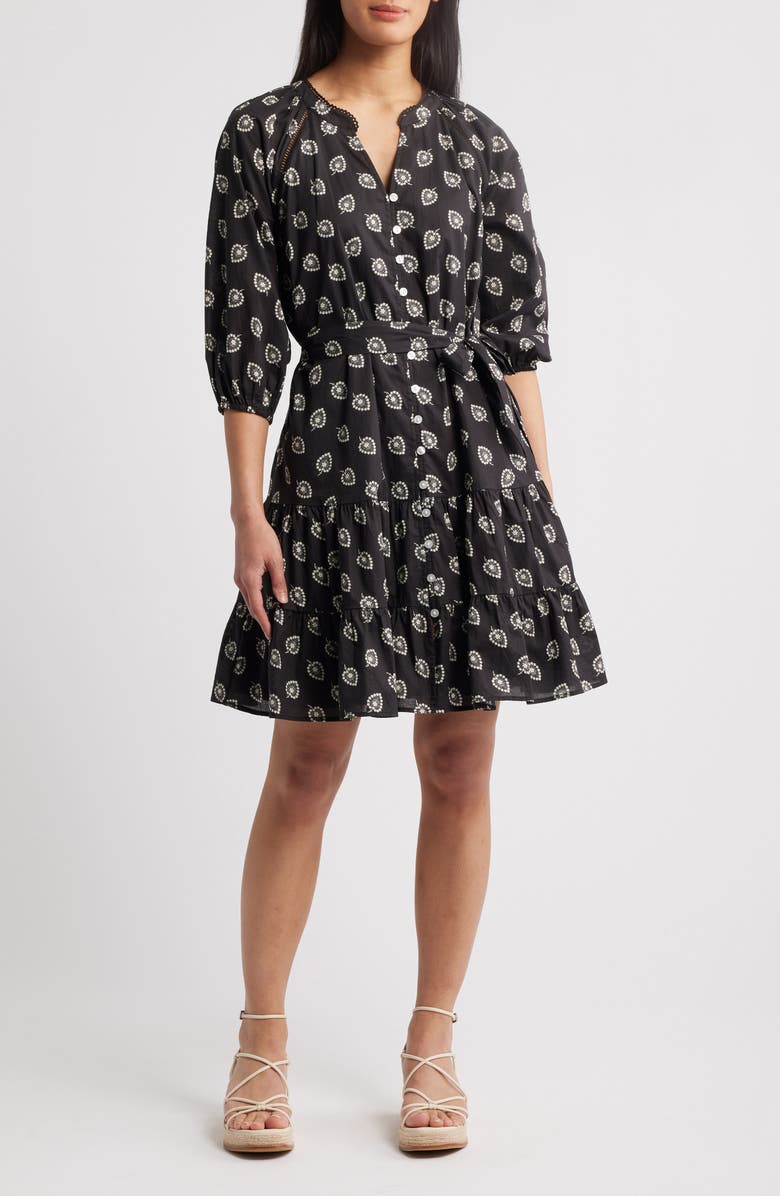 Caslon<sup>®</sup> Print Cotton Minidress, Main, color, 