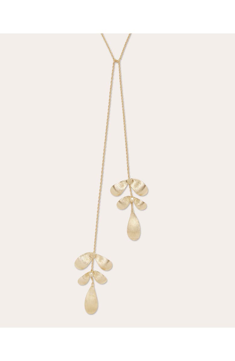 Ramy Brook Anya Lariat Necklace, Alternate, color, Gold