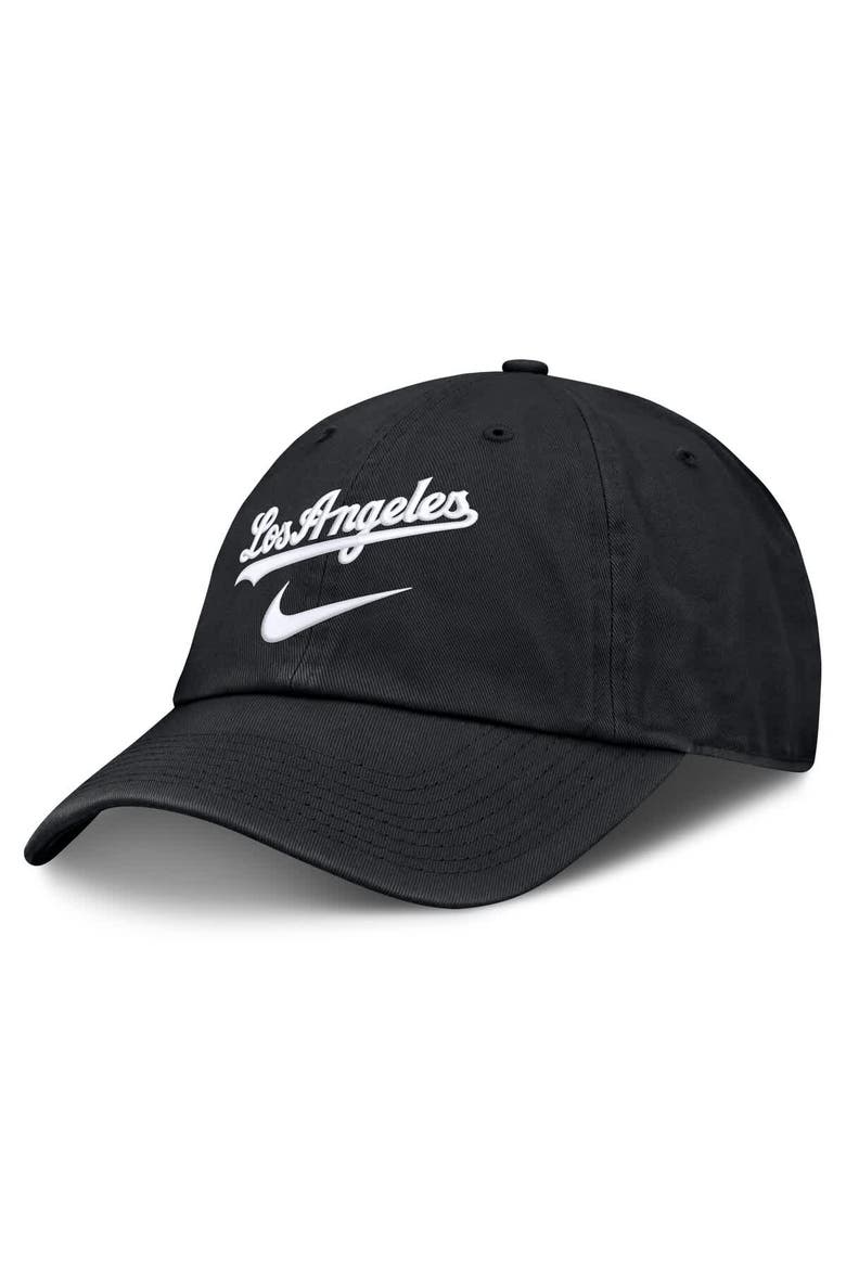 Men's Nike  Black Los Angeles Dodgers Primetime Club Adjustable Hat, Main, color, Black