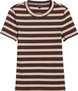 Veronica Beard Pruitt Stripe Rib T-Shirt