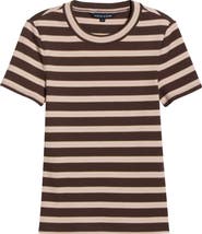 Veronica Beard Pruitt Stripe Rib T-Shirt