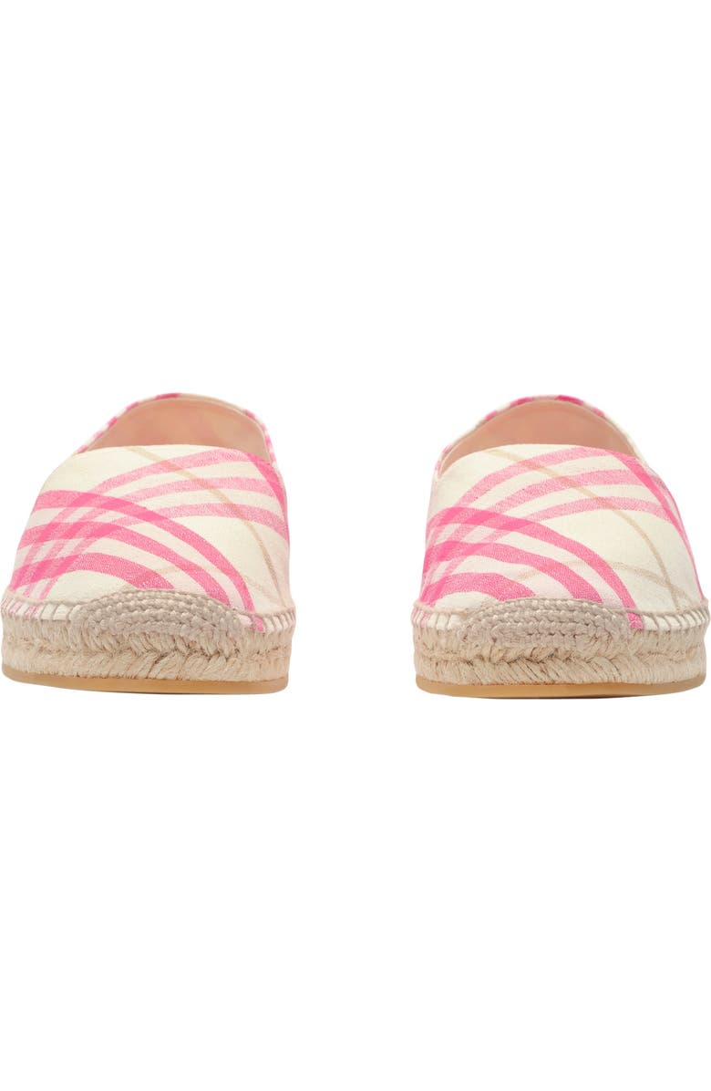 Burberry Check Mews Espadrilles, Alternate, color, Aubergine Purple