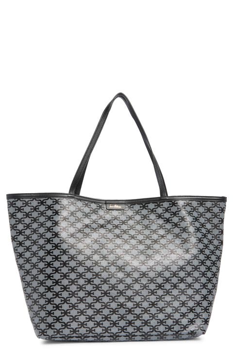 Felicia Monogram Large Shopper Tote Bag