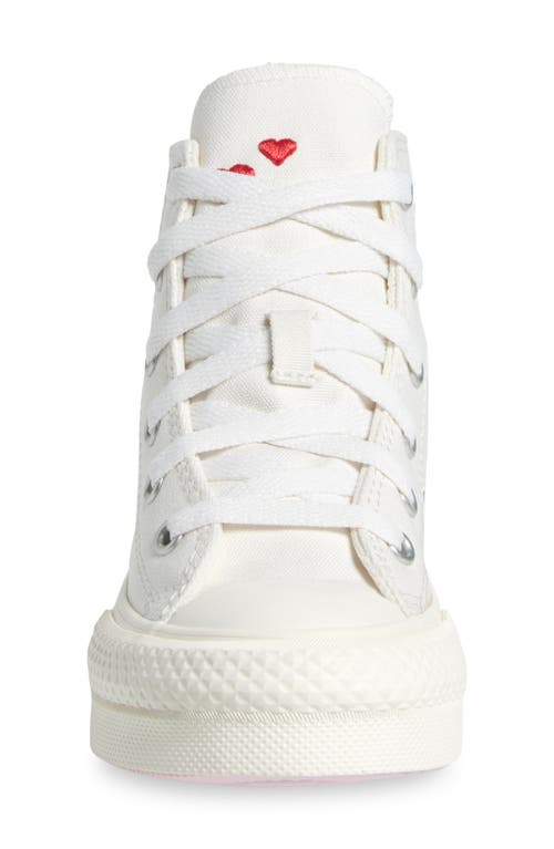 Converse Chuck Taylor® All Star® Eva Lift High Top Platform Sneaker In White/red/jellyfish Jitter