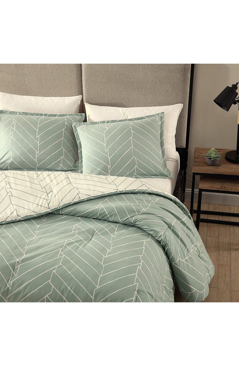 CITY SCENE Ceres Cotton Duvet Cover Set, Alternate, color, Light Pastel Green