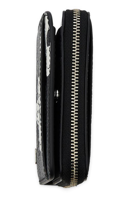 Marc Jacobs The Mini Compact Wallet In Black/white
