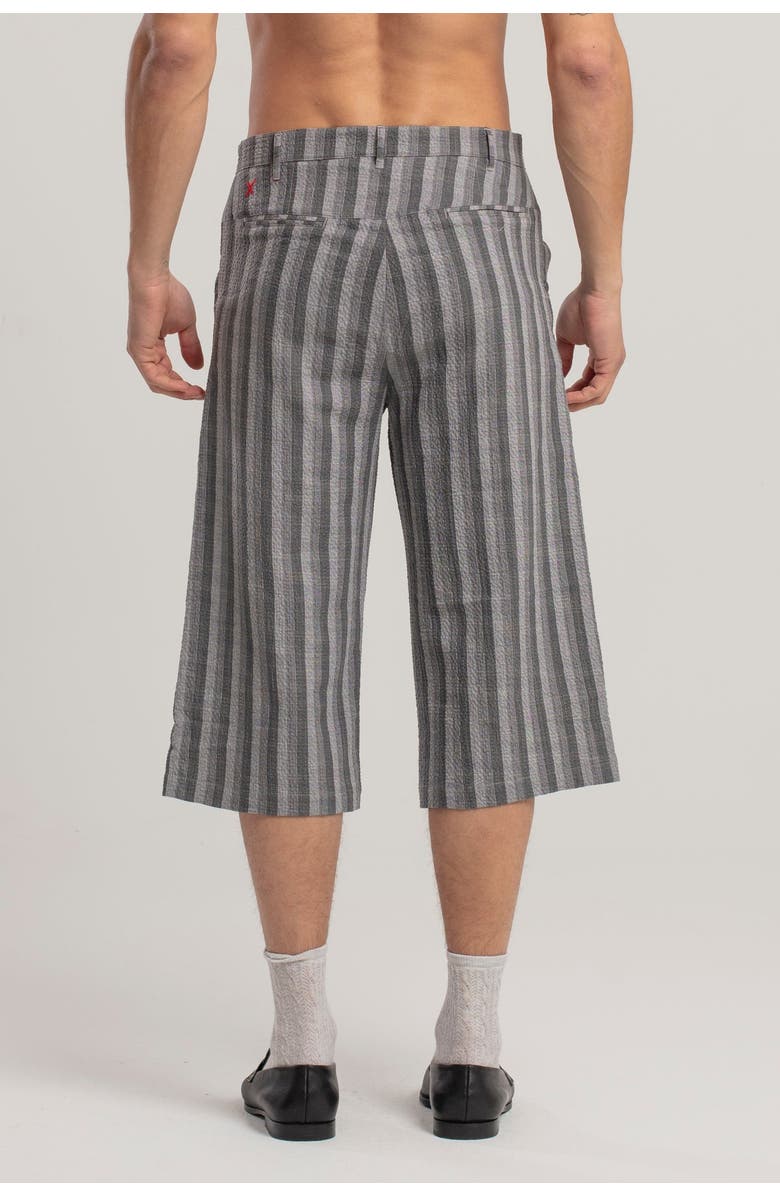 PCFG Linen & Cotton Blend Checked Woven Short, Alternate, color, Grey