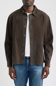 FRAME Suede Shirt Jacket