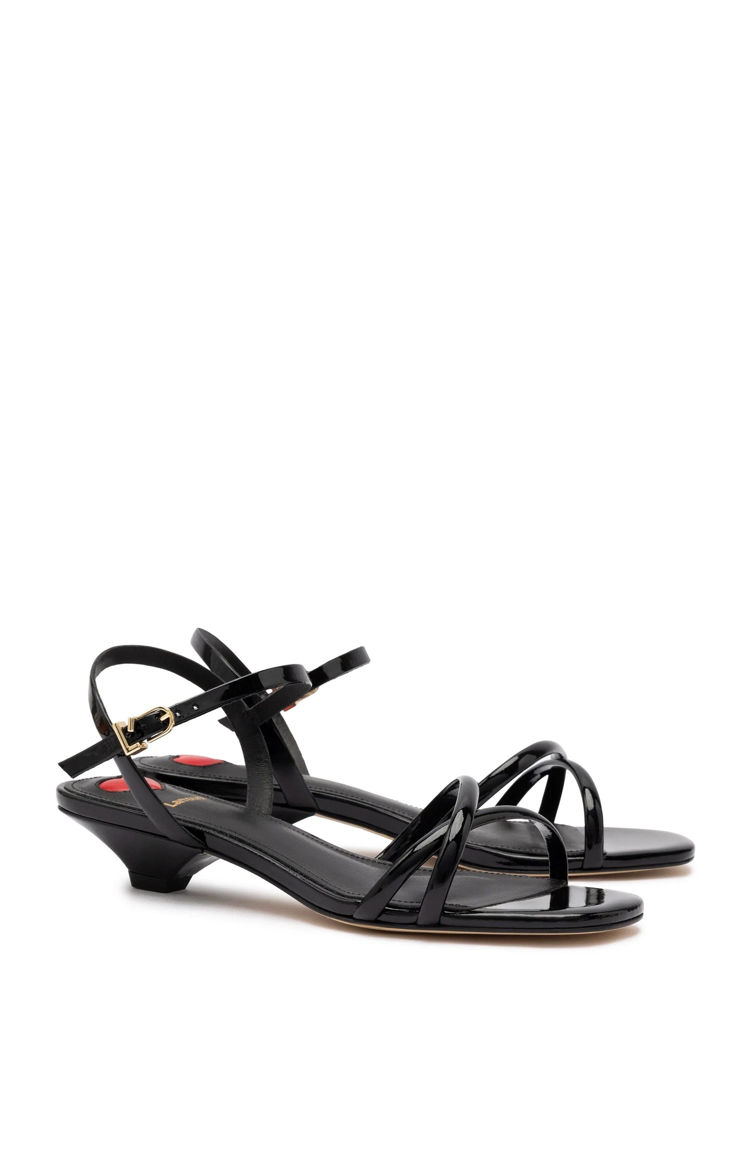Larroudé Charlotte Sandal, Alternate, color, Black