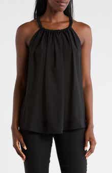 PATRIZIA LUCA Ruched Neck Tank