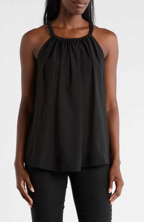 PATRIZIA LUCA Ruched Neck Tank