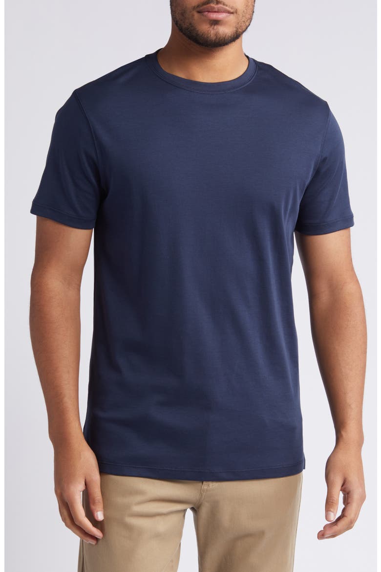 Georgia Pima Cotton T-Shirt, Main, color, BLUE NIGHT