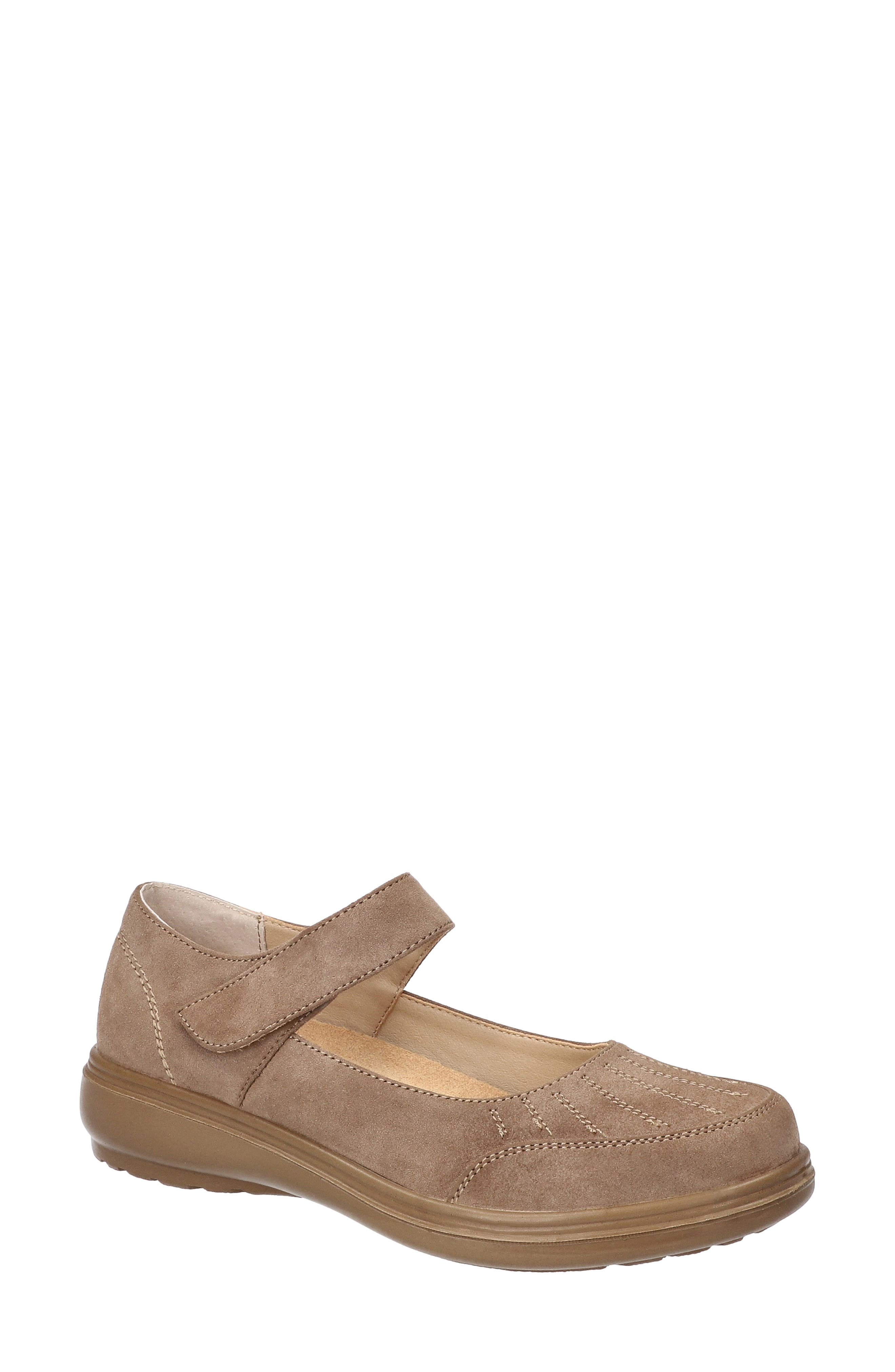 Slater Mary Jane Flat, Main, color, TAUPE