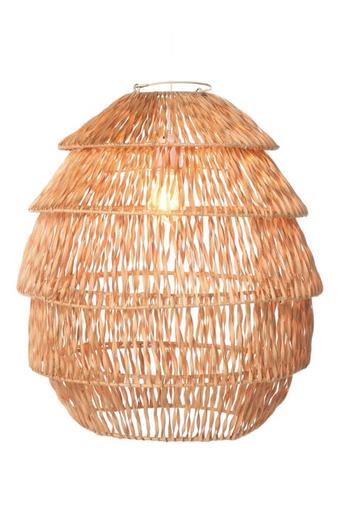 Radiance Organic Natural Rattan Hanging Ceiling