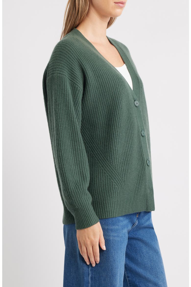 Fairfax Cashmere Cardigan, Alternate, color, KALE
