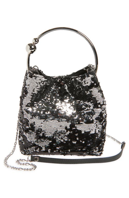 Strathberry The Circus Sequin Bucket Bag In Black