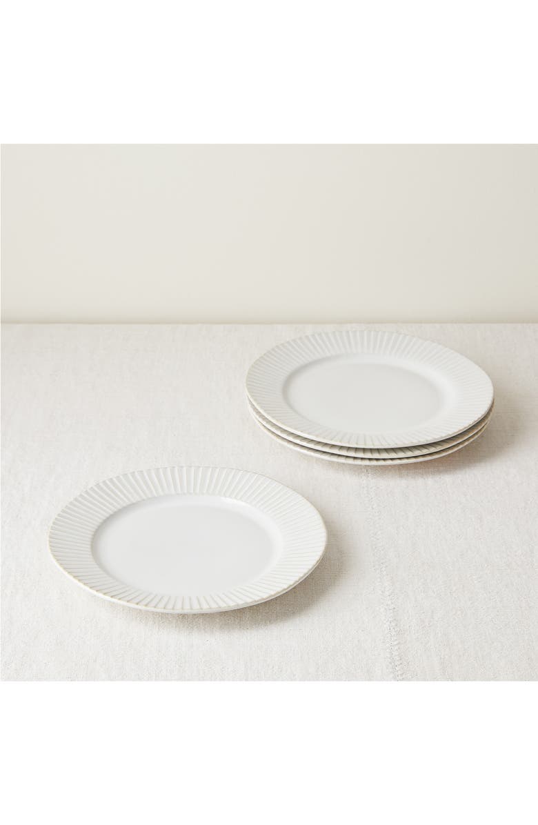 Five Two by Food52 Set of 4 Fluted Salad Plates, Main, color,