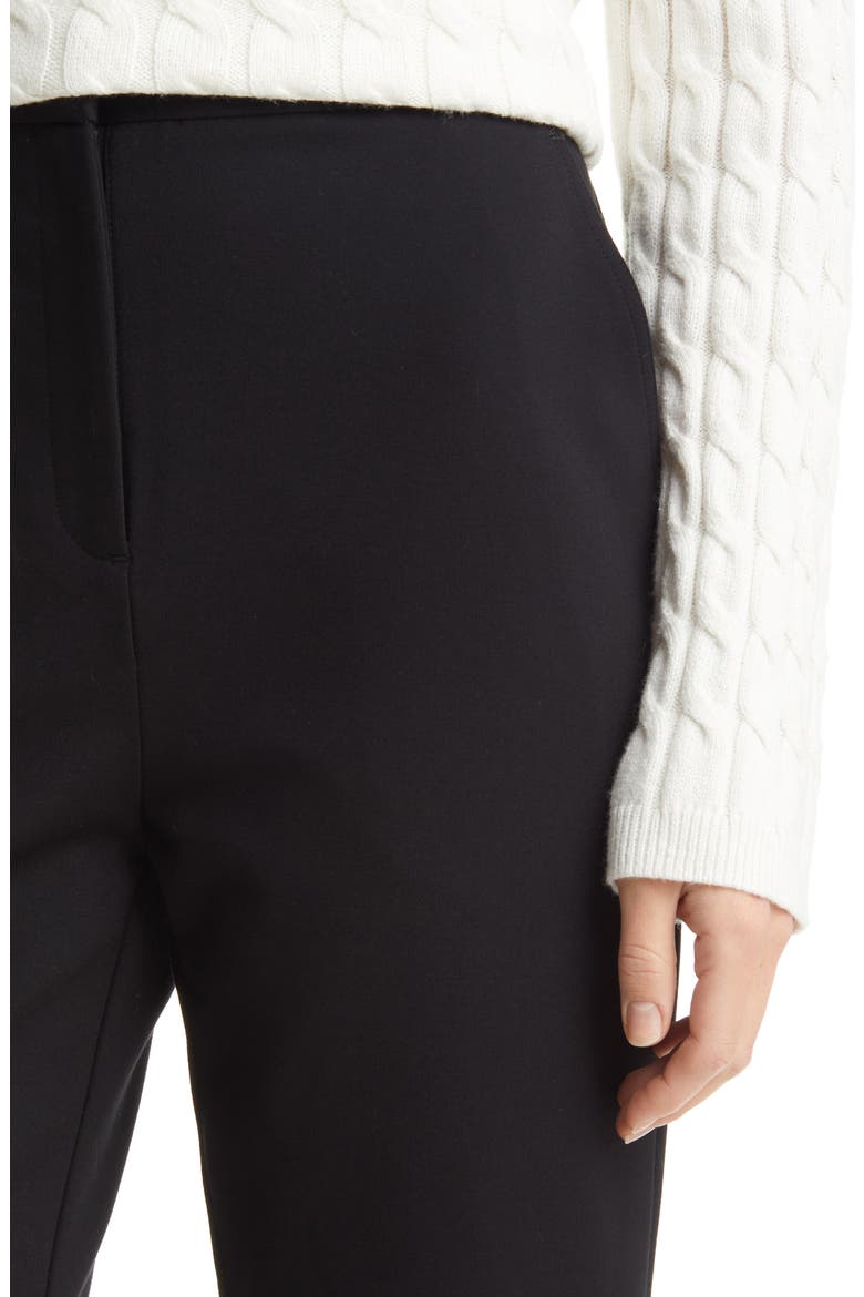 Longline Ponte Shorts, Alternate, color, BLACK