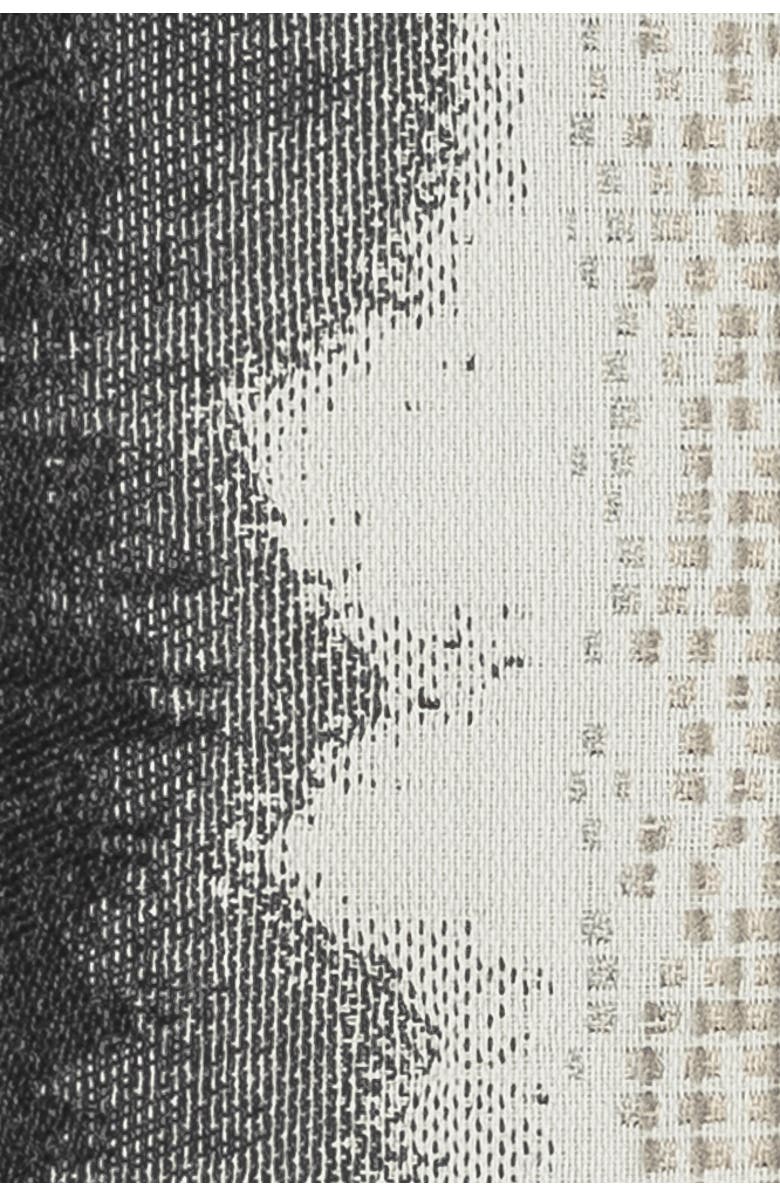 Elaine Smith Resilience with chenille accents Indoor & Outdoor Woven Accent Pillow, Alternate, color, Charcoal