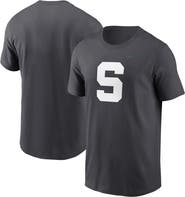Nike Men's Nike Anthracite Michigan State Spartans Primetime Alternate Logo T-Shirt