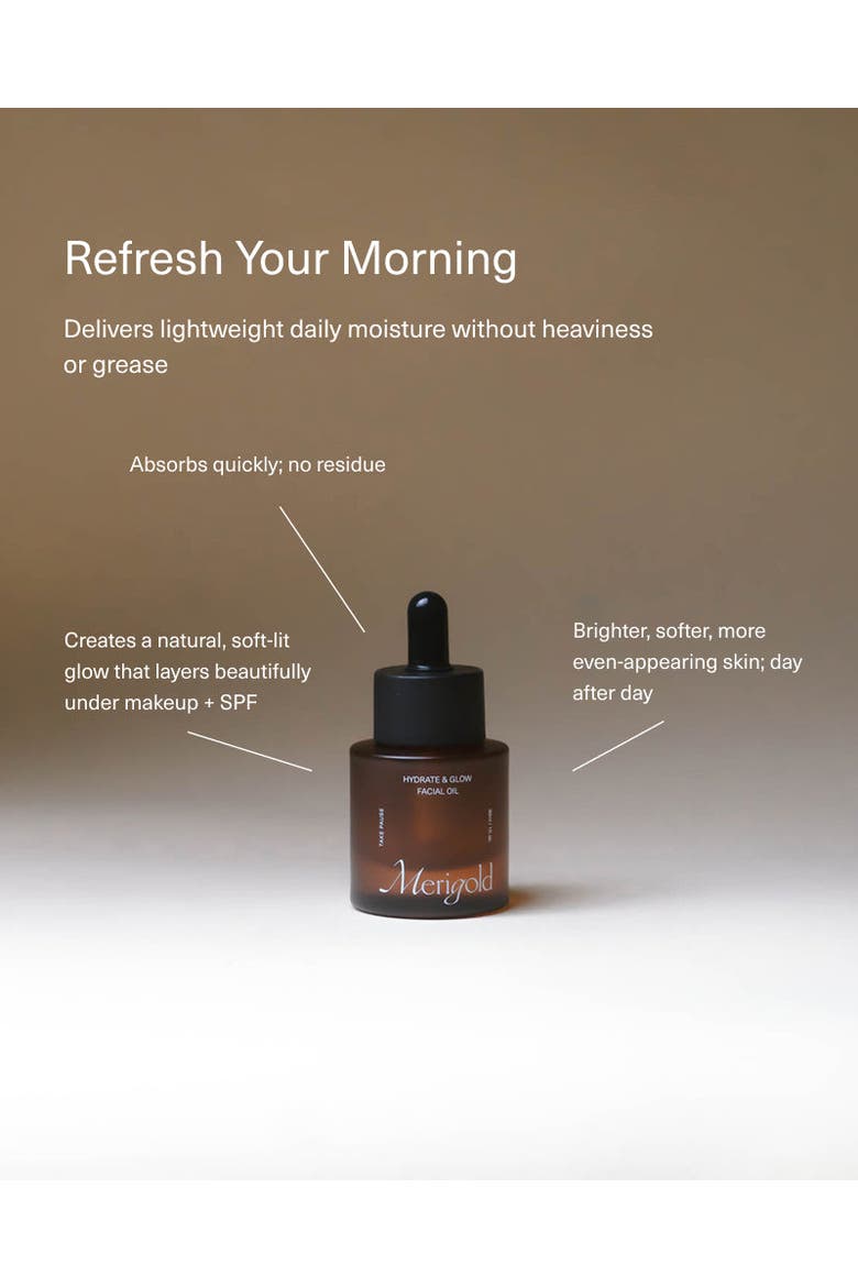 Hydrate and Glow Facial Oil, Alternate, color, White
