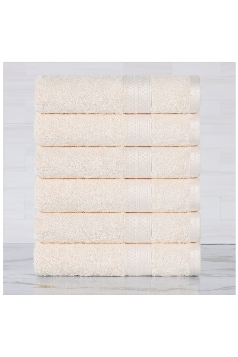 6-Pack Hand Towel Set, Alternate, color, IVORY