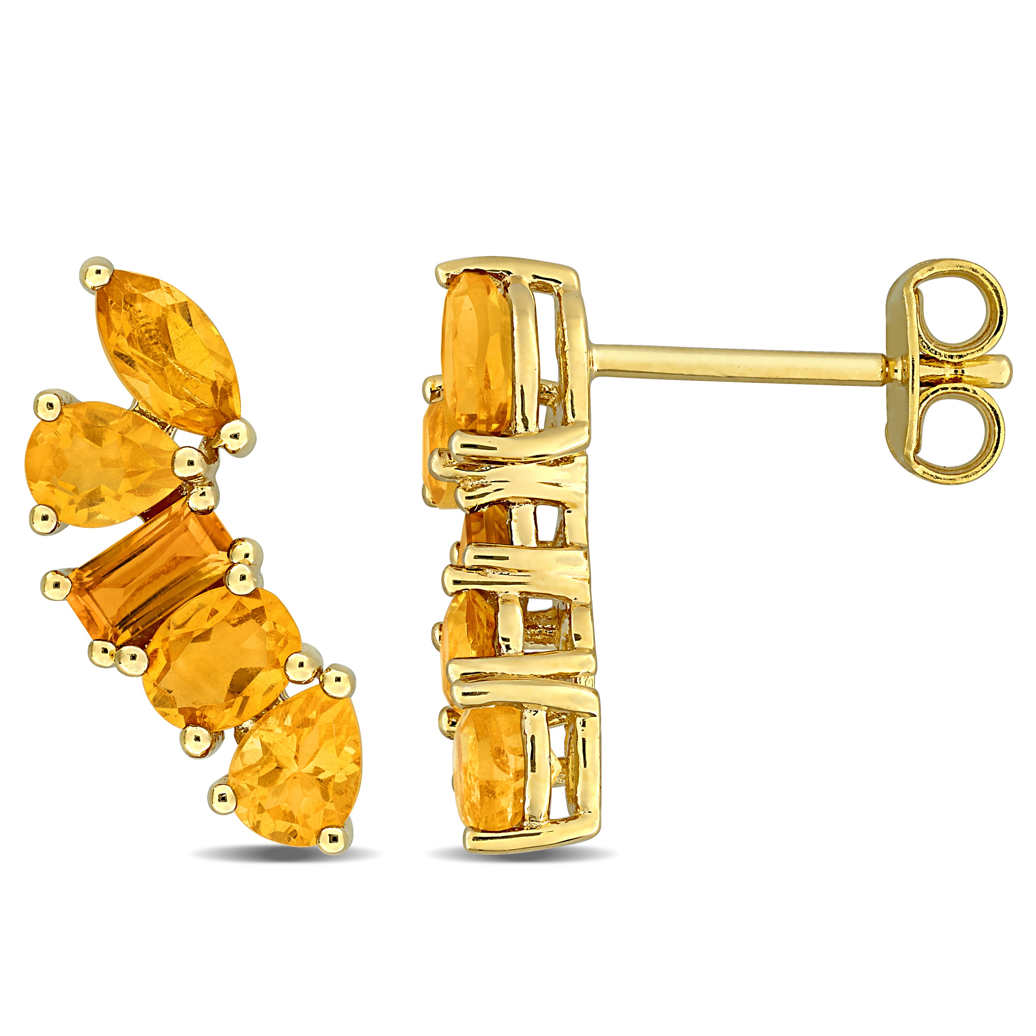 Citrine/Plated-Silver