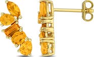 Julianna B. Gemstone Multi-Cut Drop Earrings Sterling Silver