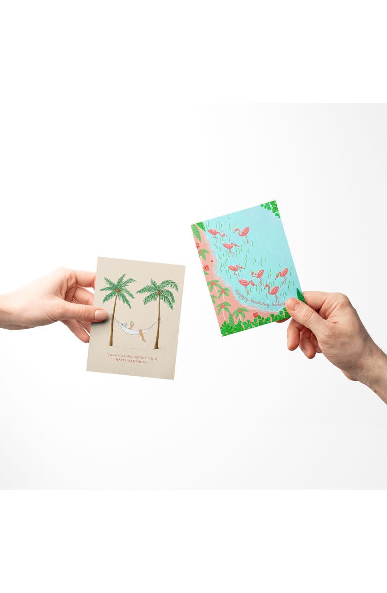 Ramus & Co Birthday Greeting Card Pack Sets (3 ct, Assorted) Flamingo Party, On This Day, Hammock, Alternate, color, Multi-Pack