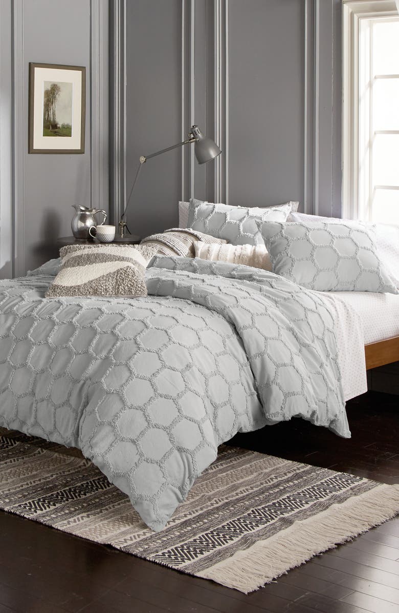 Murmur Living Chenille Honeycomb Comforter & Sham Set, Alternate, color, 