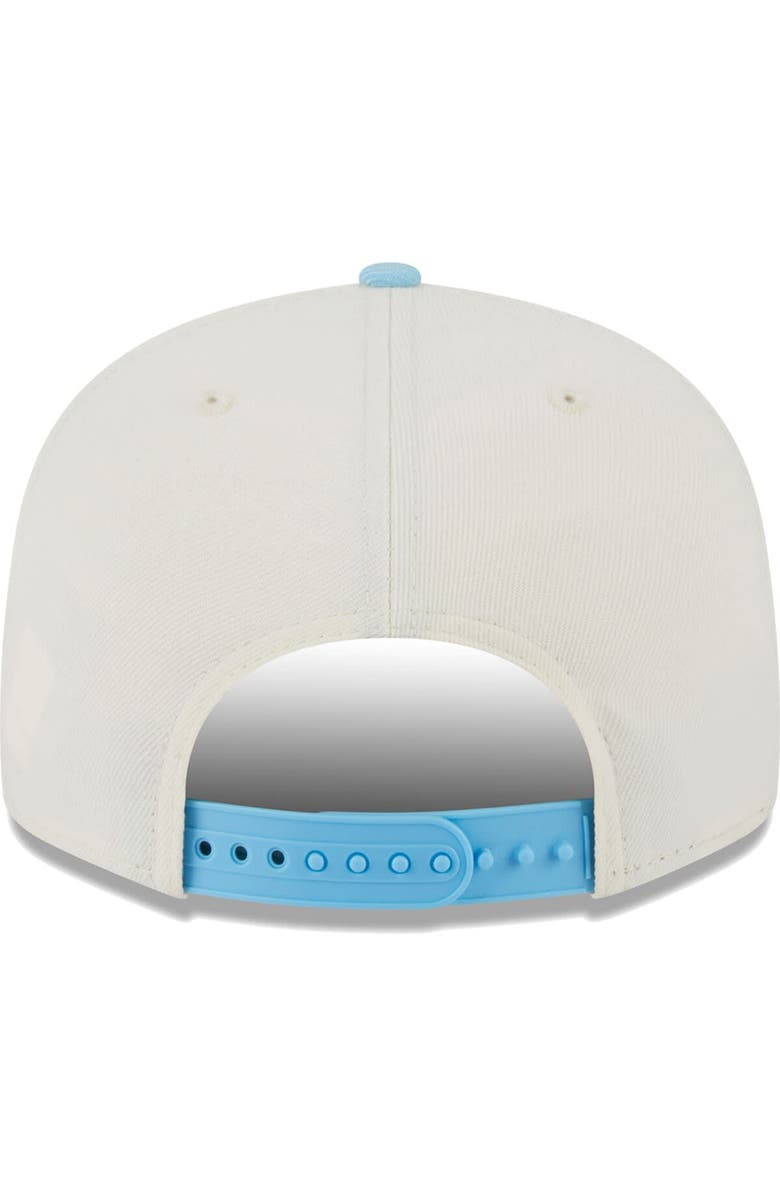 New Era Men's New Era Cream/Light Blue Miami Dolphins Two-Tone Color Pack 9FIFTY Snapback Hat, Alternate, color,