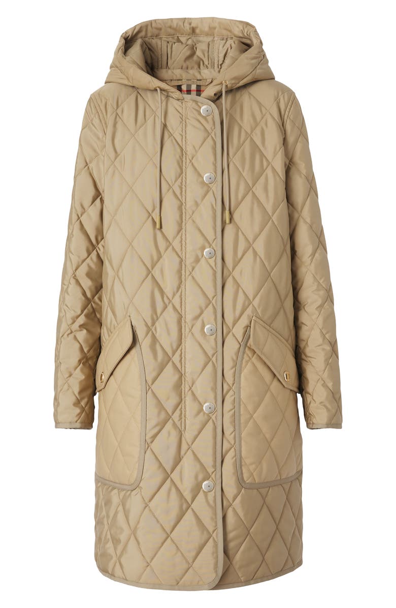 Burberry Roxby Thermoregulated Quilted Coat, Alternate, color, 