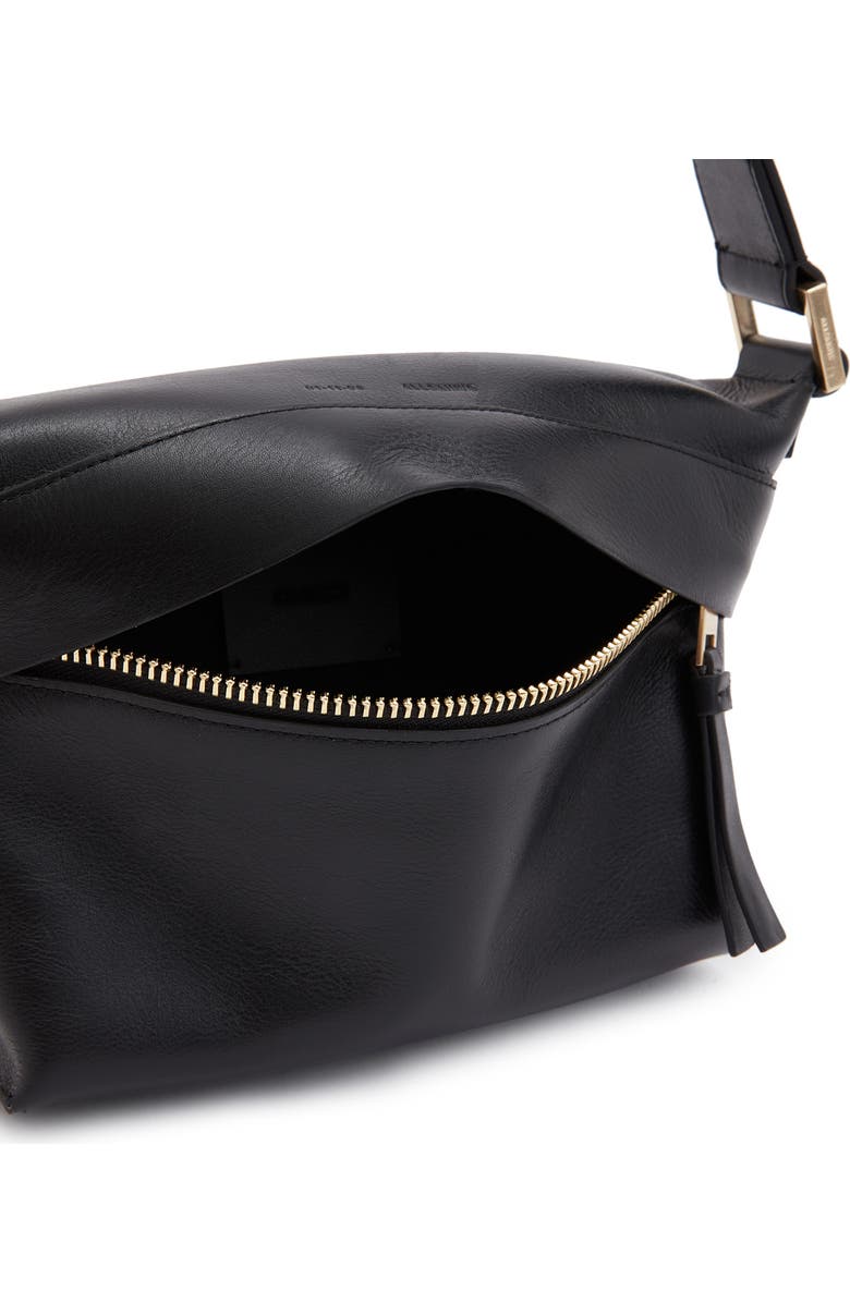 AllSaints Colette Leather Crossbody Bag, Alternate, color,