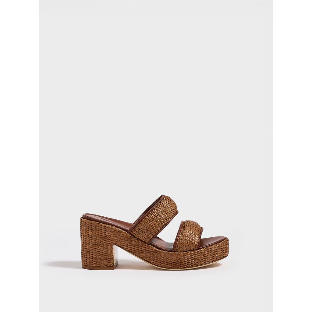 Marion Parke Amelia Platform | Nappa/raffia In Brown
