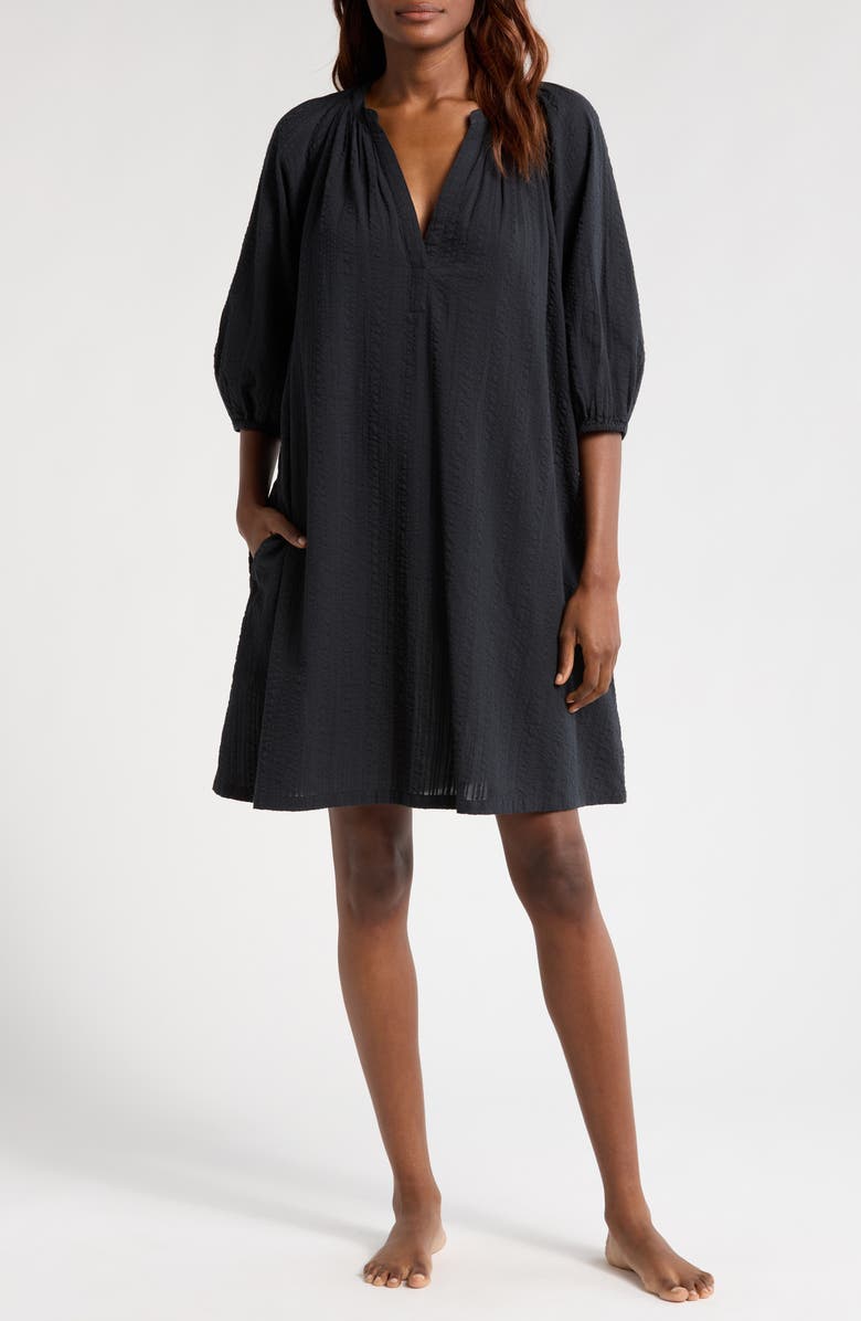 Nordstrom Cotton Seersucker Nightgown, Main, color, 