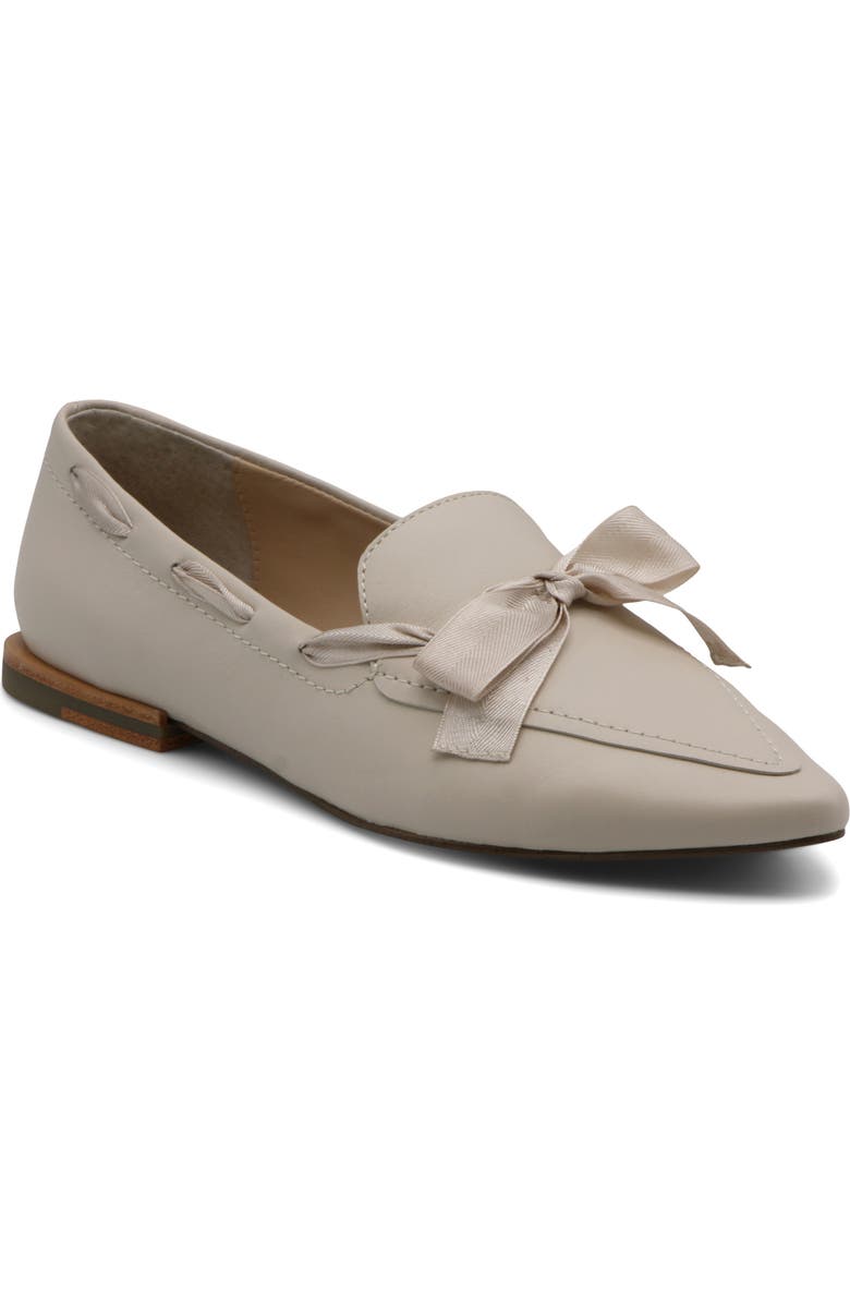 Charles David Izzi Pointed Toe Flat, Main, color, Ivory