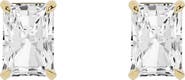 Jennifer Fisher 18K Gold Radiant Lab Created Diamond Stud Earrings
