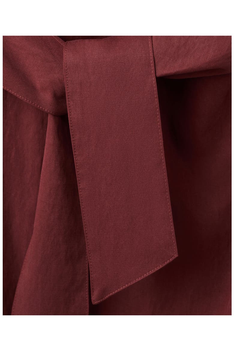 Sleeveless Sash Midi Dress, Alternate, color, WINE