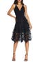 Darleen V-Neck Embroidered Mesh Cocktail Dress