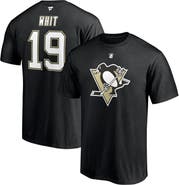 FANATICS Men's Fanatics Branded Ryan Whitney Black Pittsburgh Penguins Authentic Stack Retired Player Nickname & Number T-Shirt