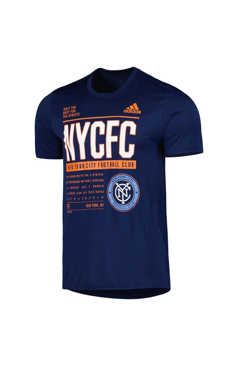 adidas Men's adidas Navy New York City FC Club DNA Performance T-Shirt, Alternate, color, 