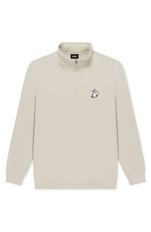 Dalix Womens Heartly Ghost Quarter Zip Pullover In Gray