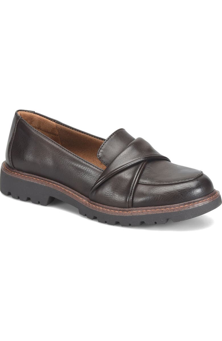 EUROSOFT Leia Loafer, Main, color, Dark Brown
