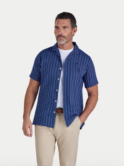 Athen Stripe Linen Blend Shirt