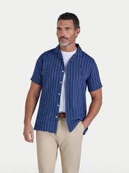 Raging Bull Athen Stripe Linen Blend Shirt