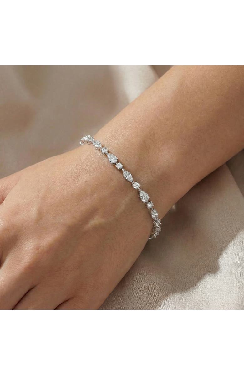 Bliss Diamond 4.10Ct Multi-Stone Diamond 7" Tennis Bracelet 14k Gold Lab Grown, Alternate, color, 