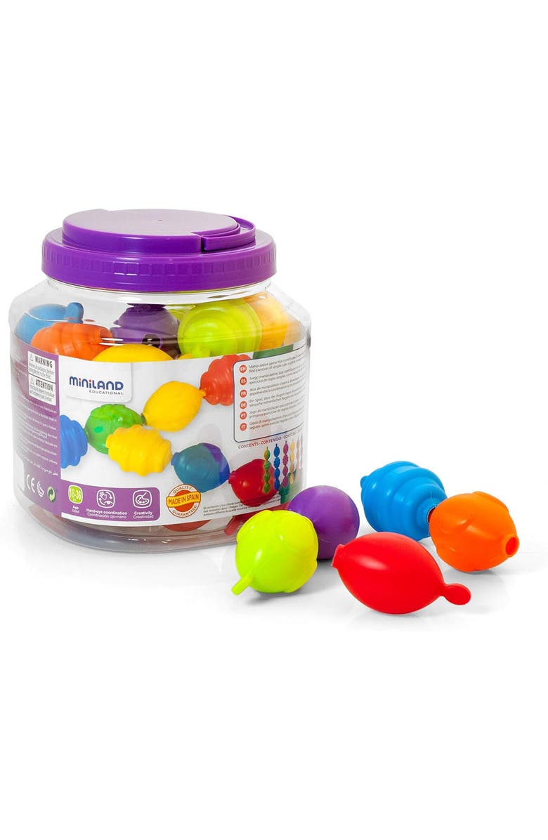 Miniland Maxichain-Interlocking Pieces 24 Pcs., Alternate, color, Multi