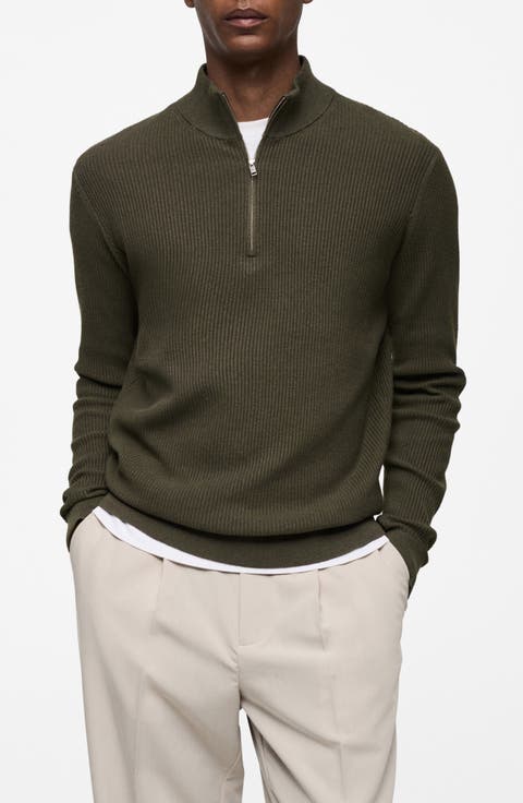 8YARDS Men’s MockNeck 3G X RAY Men's Turtleneck Mock Neck Pullover Sweater Big & Tall