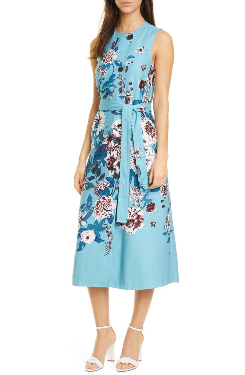 DVF Patsy Midi Dress & Jacket Set, Alternate, color, 